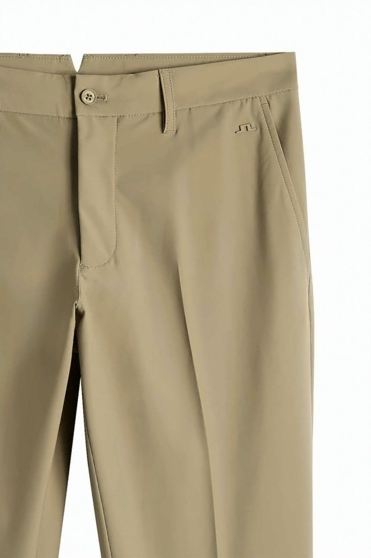 J Lindeberg Straight Fit Tailored Pants With Classic Waistband