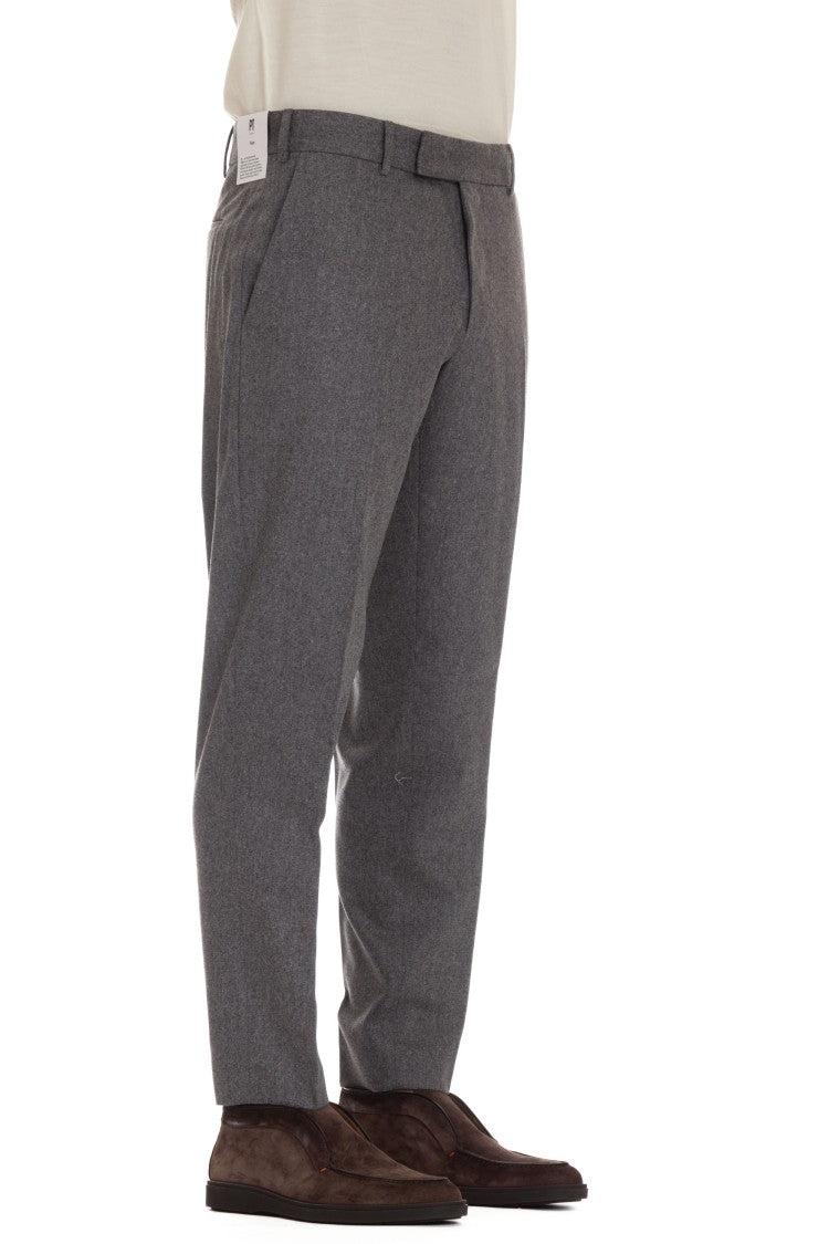Pt Torino Flannel Wool-Cashmere Rebel Fit Trousers