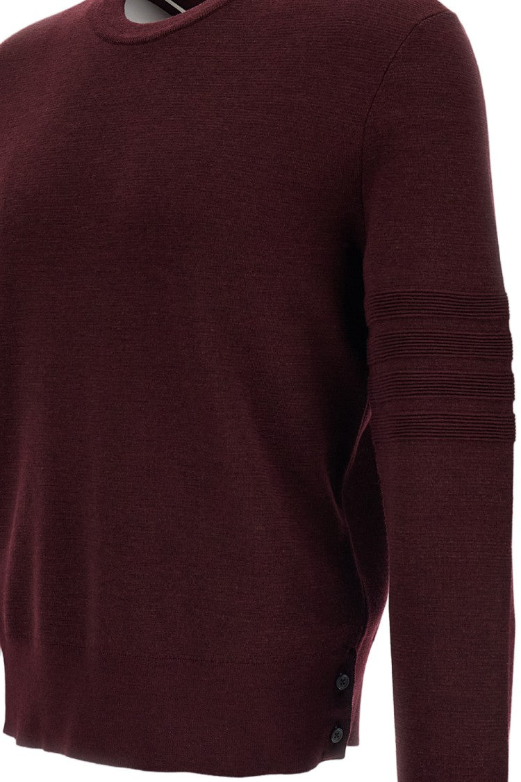 Thom Browne Dark Red 4-Bar Wool-Blend Sweater