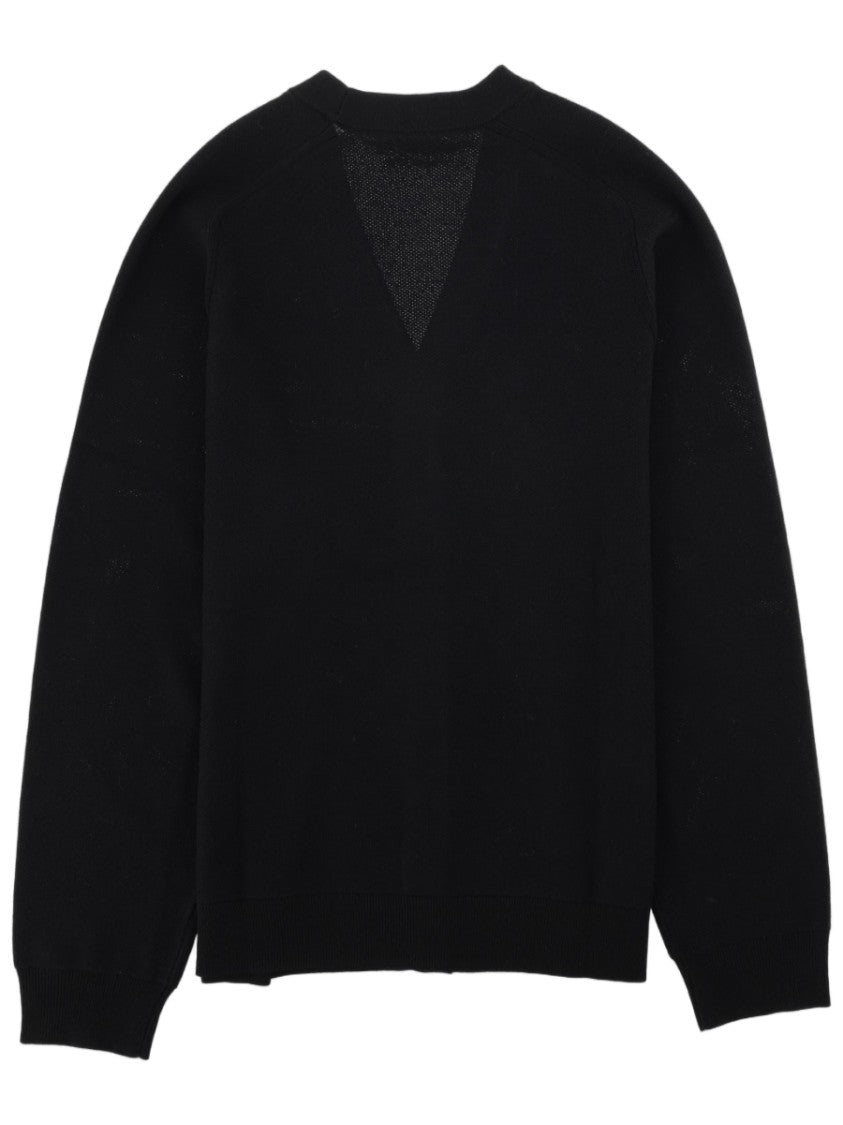 Paul Smith Deep V-Neck Cardigan In Soft Merino Wool