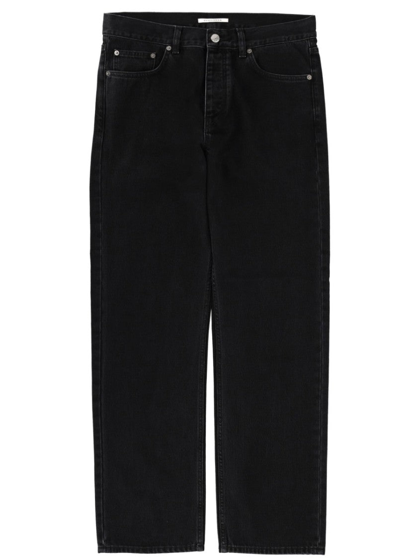 Sunflower Wide-Leg Black Denim Jeans With High Waist