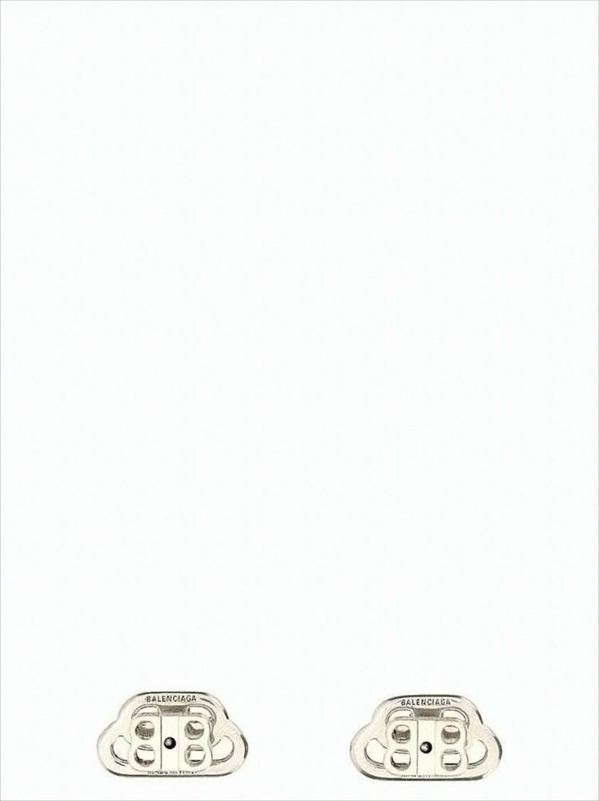 Balenciaga Interlocking Double 'B' Cufflinks With Polished Finish