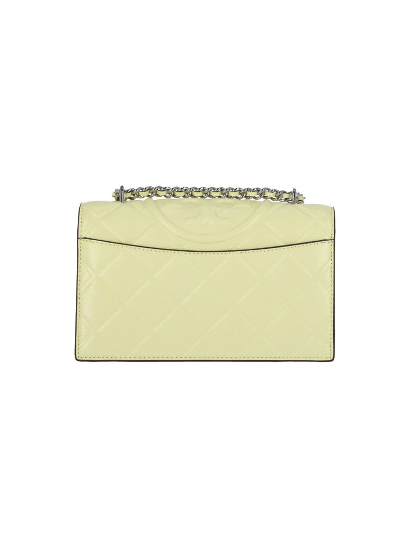 Tory Burch "Fleming" Small Shoulder Bag – Yellow