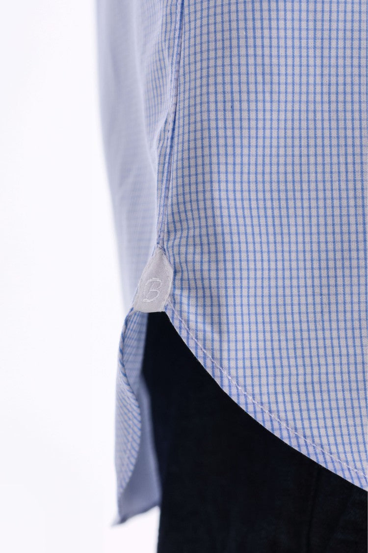 Borriello Micro Check Cotton Tailored Shirt