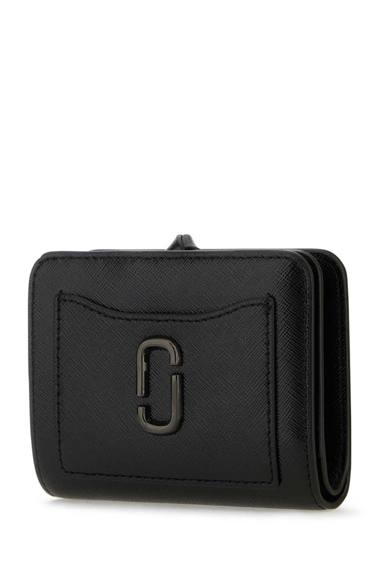 Marc Jacobs Black Leather Mini The Utility Snapshot Dtm Wallet