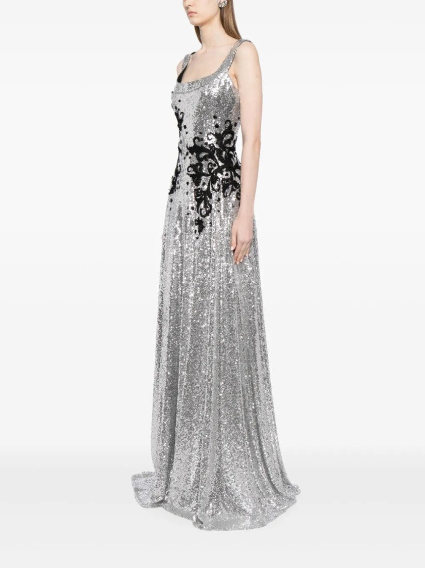 Saiid Kobeisy Sequin Dress With Embroidery
