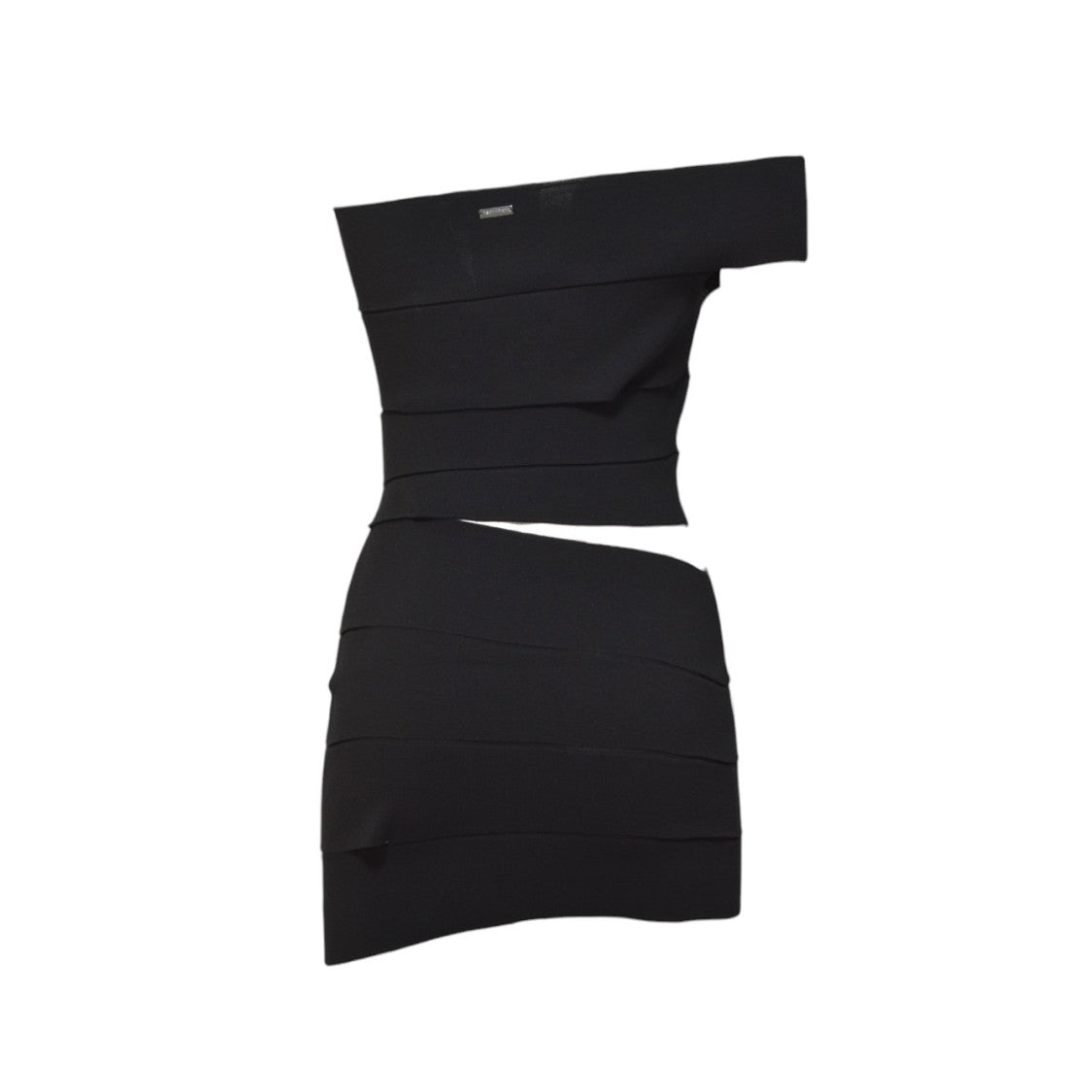 Dsquared2 Black Stretch Knit Bandage Dress