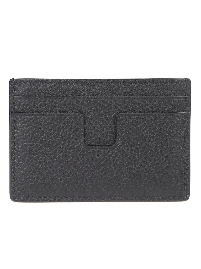 Tom Ford Textured Black Leather Cardholder