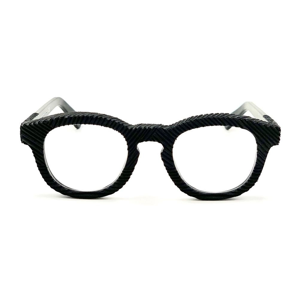 Toffoli Costantino Tblack 03 Igor 001 Phantos-Shape Handcrafted Sunglasses In Textured Celluloid