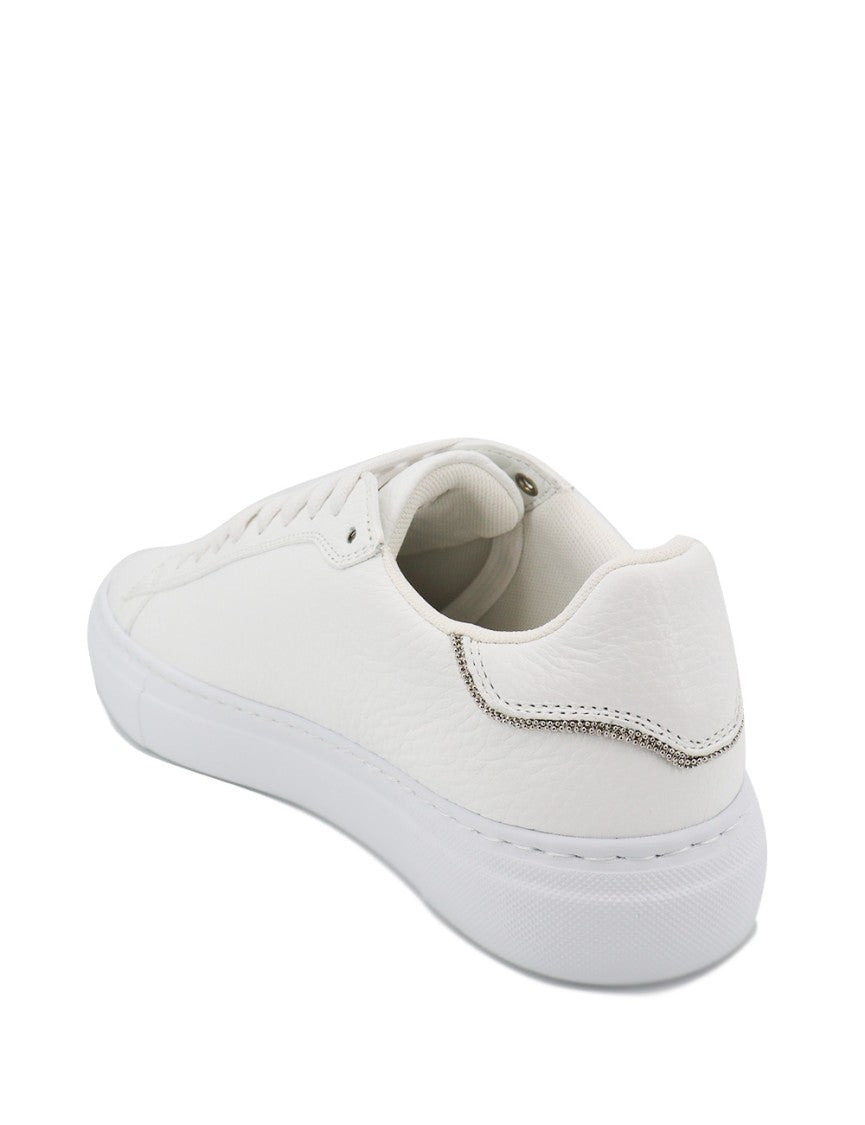 Fabiana Filippi Minimalist White Leather Sneakers
