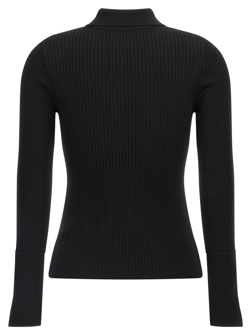 Courrèges 'Classic Rib' Polo Shirt