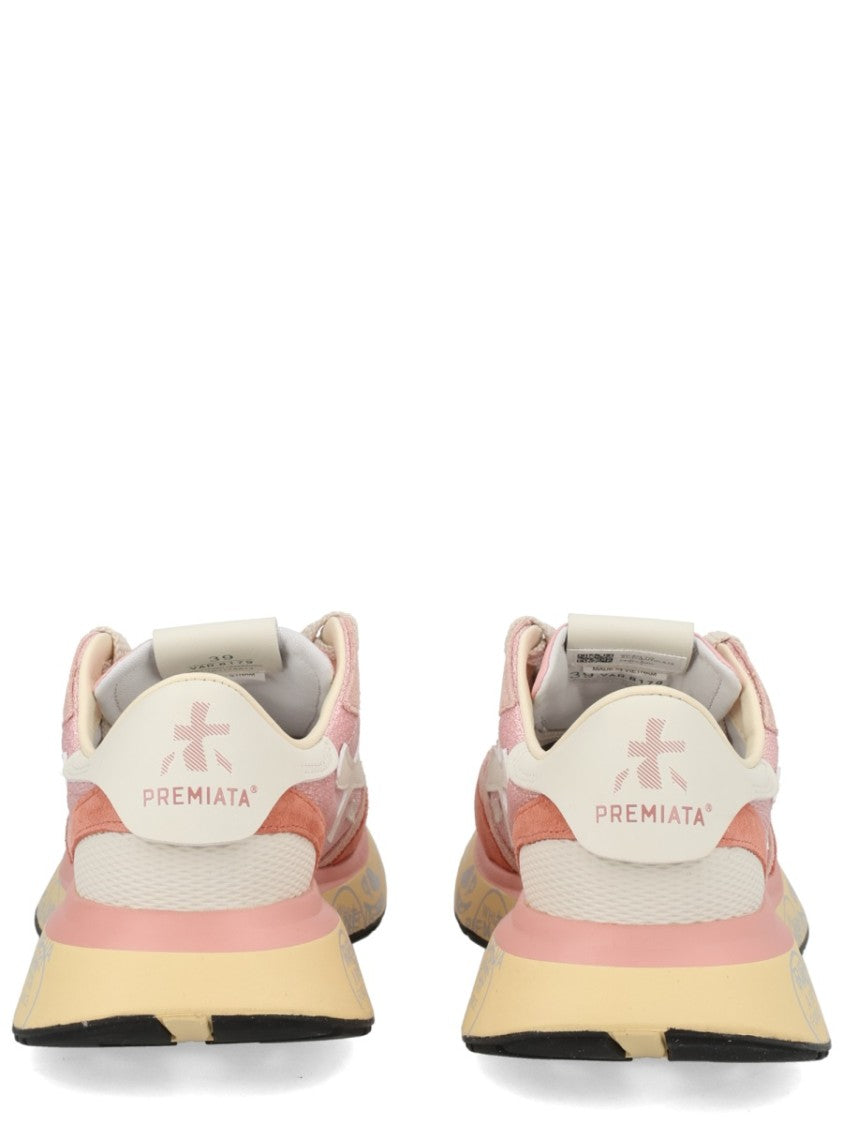 Premiata Lauryn Mesh Suede Sporty Sneakers