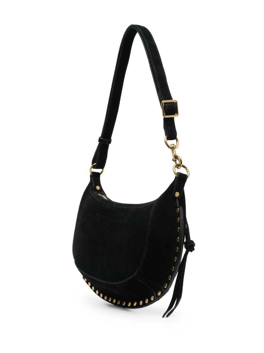 Isabel Marant Crescent-Shaped Shoulder Bag In Soft Calf Velvet Leather