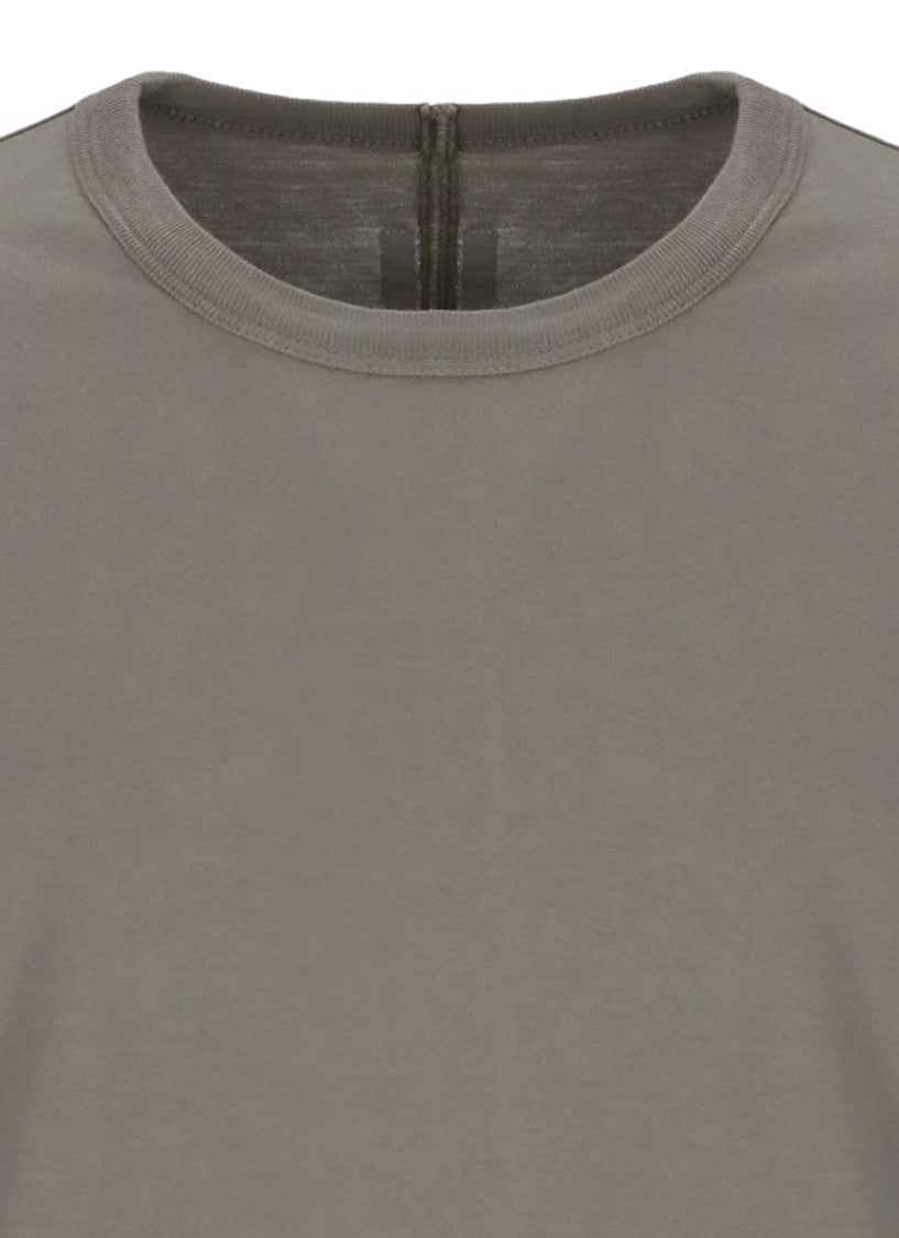 Rick Owens Grey Raw Edge Cotton Jersey