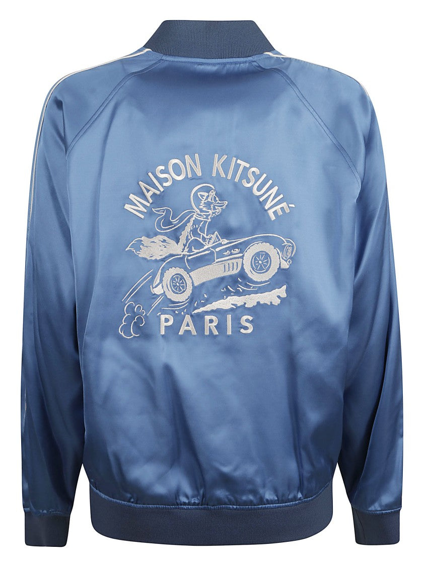 Maison Kitsuné Satin Finish Bomber Jacket