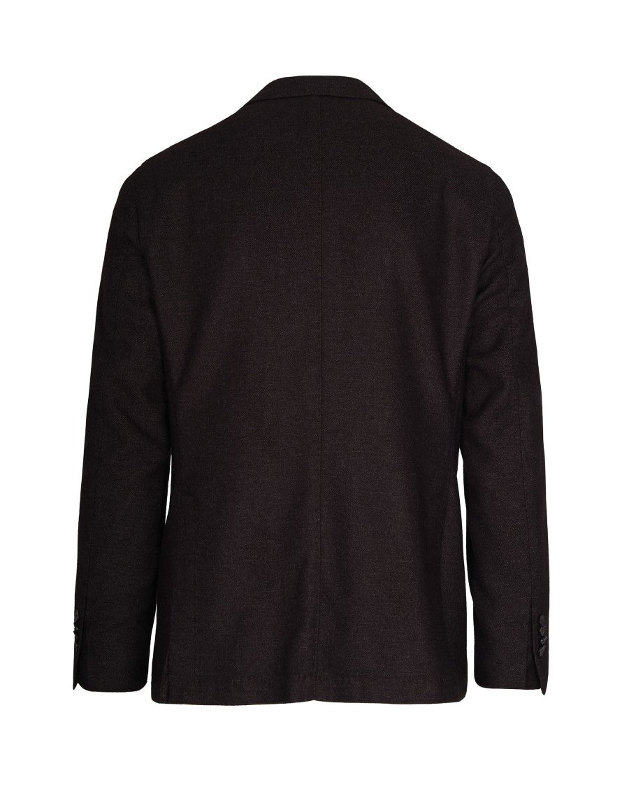 L.B.M. 1911 Single-Breasted Brown Wool And Cashmere Blazer