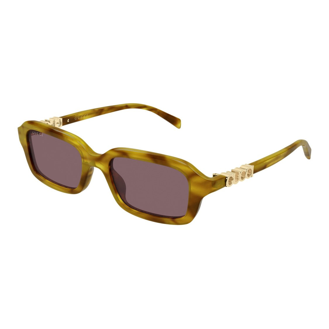 Gucci Gg2152s Rectangular Tortoiseshell Sunglasses