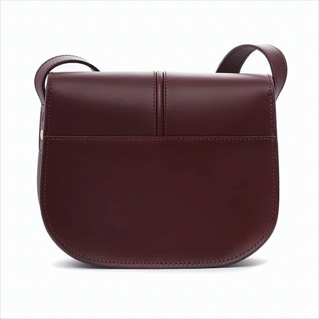 A.P.C. Structured Burgundy Crossbody Bag