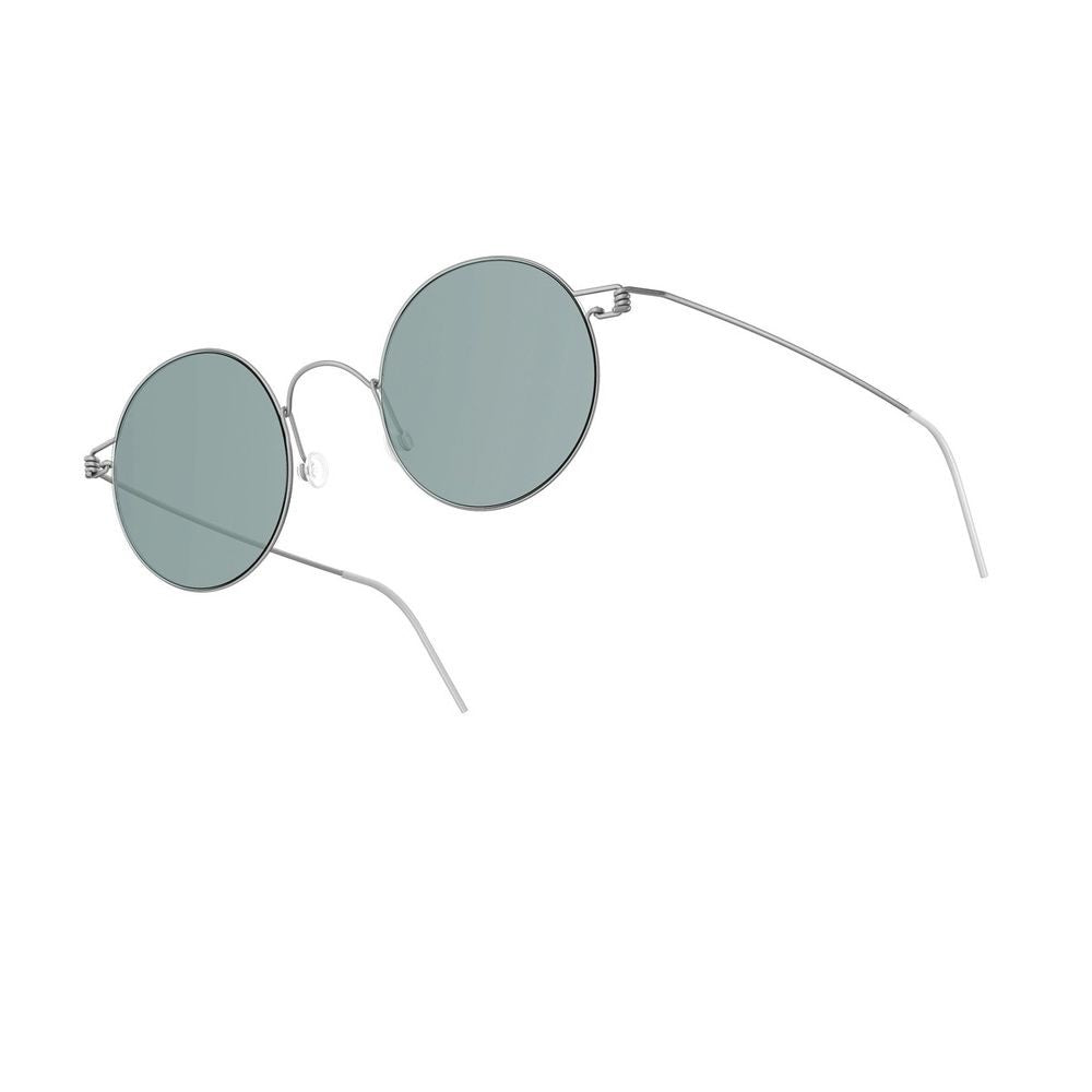 Lindberg Sun Titanium Rim 8222 Colour 10/10/10/Sl112 Silver Round Titanium Rim Sunglasses
