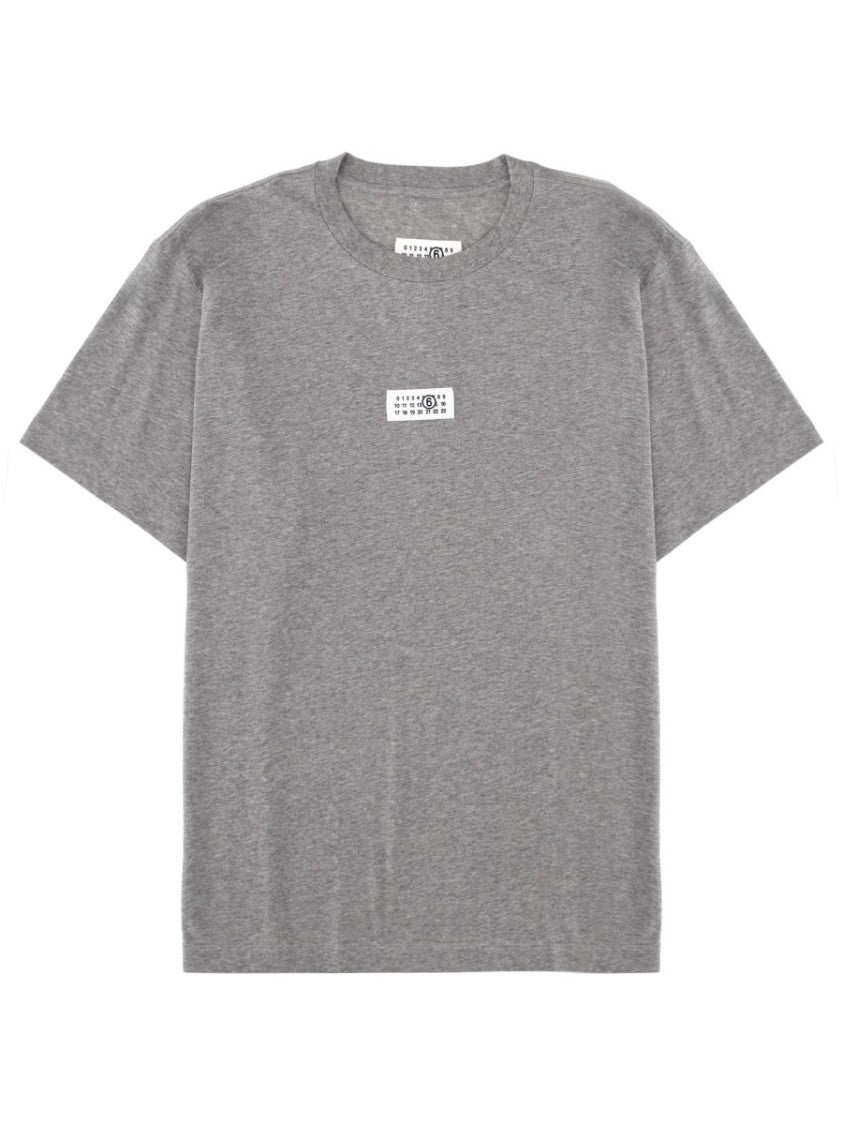 Mm6 By Maison Margiela Soft Cotton Numeric Patch T-Shirt