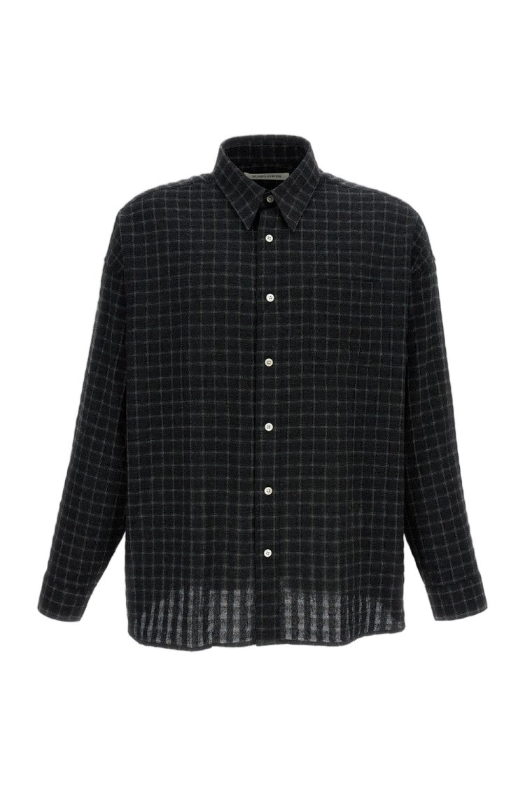 Sunflower Black Stable Seersucker Check Shirt
