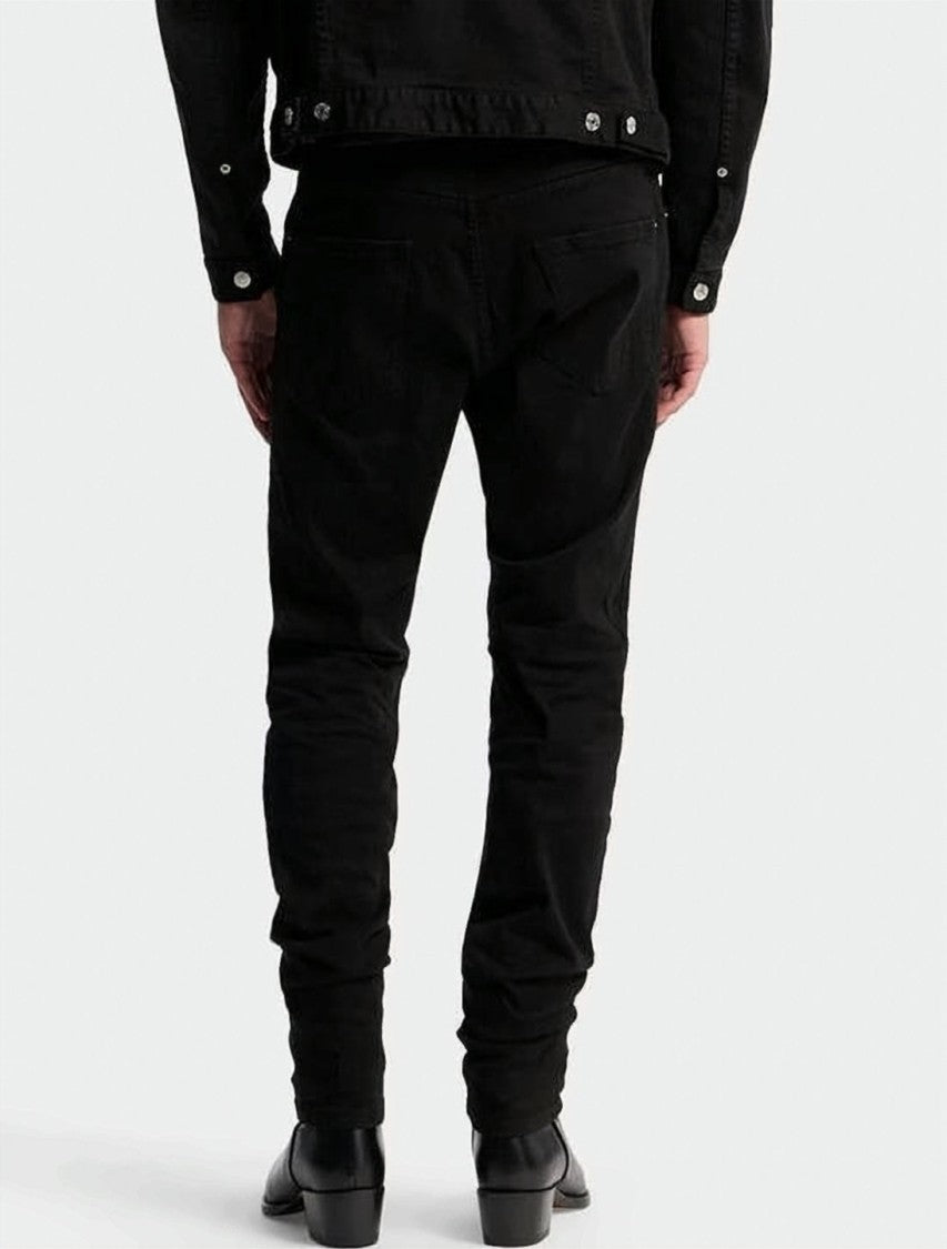 Dsquared2 Slim-Fit Black Denim Pants With Five-Pocket Design