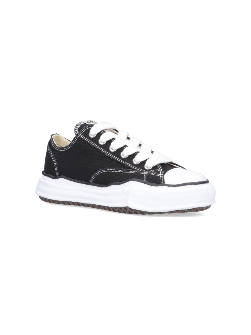Maison Mihara Yasuhiro Cotton Low-Top Sneakers With Textured Rubber Sole