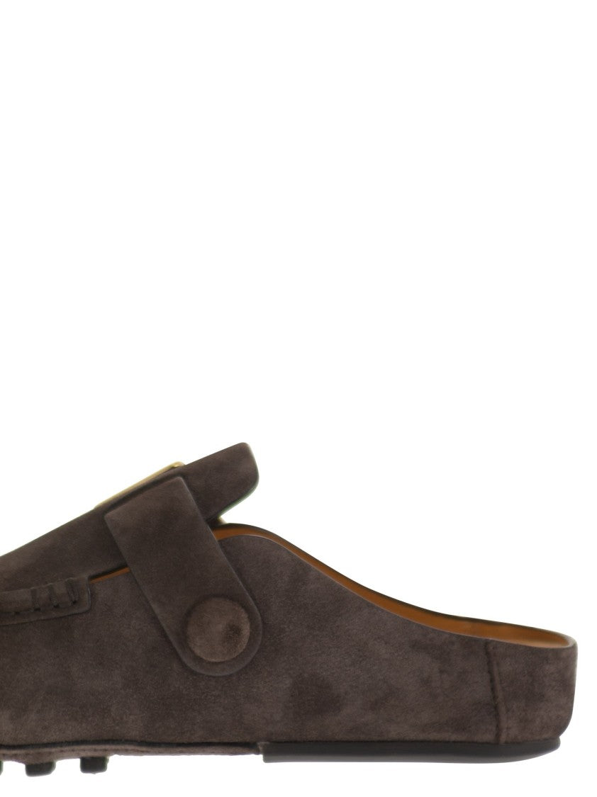 Tod's Suede Sabot Loafers