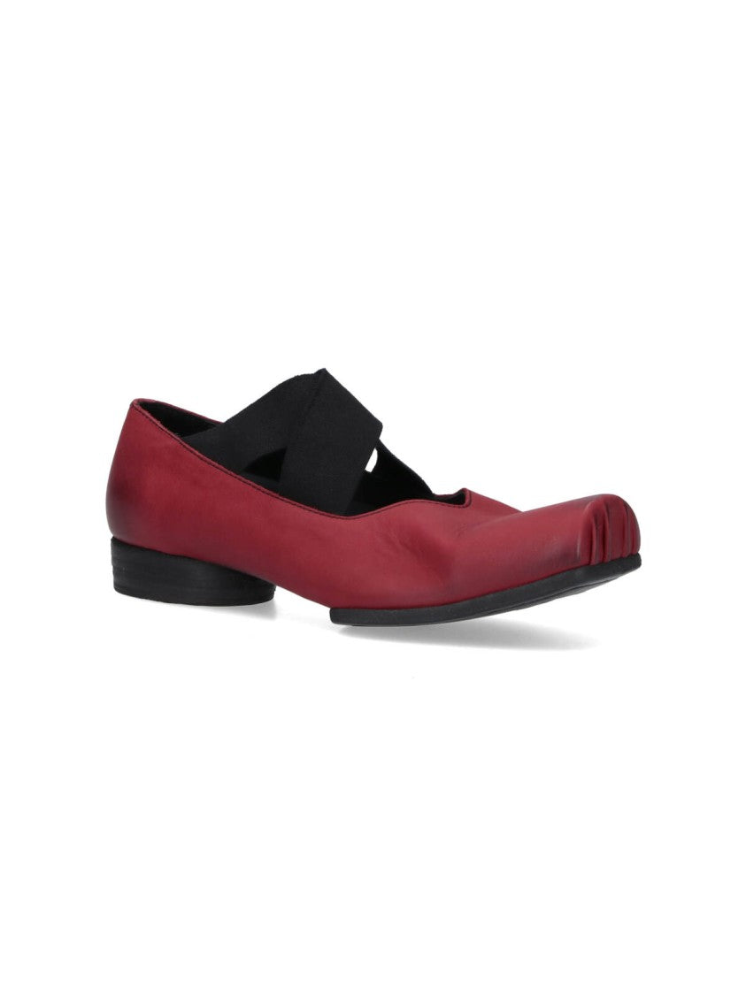 Uma Wang Heeled Ballerinas – Red