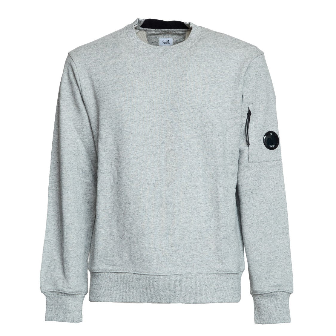 C.P. Company Diagonal Raised Fleece Crew Neck Lens Sweatshirt