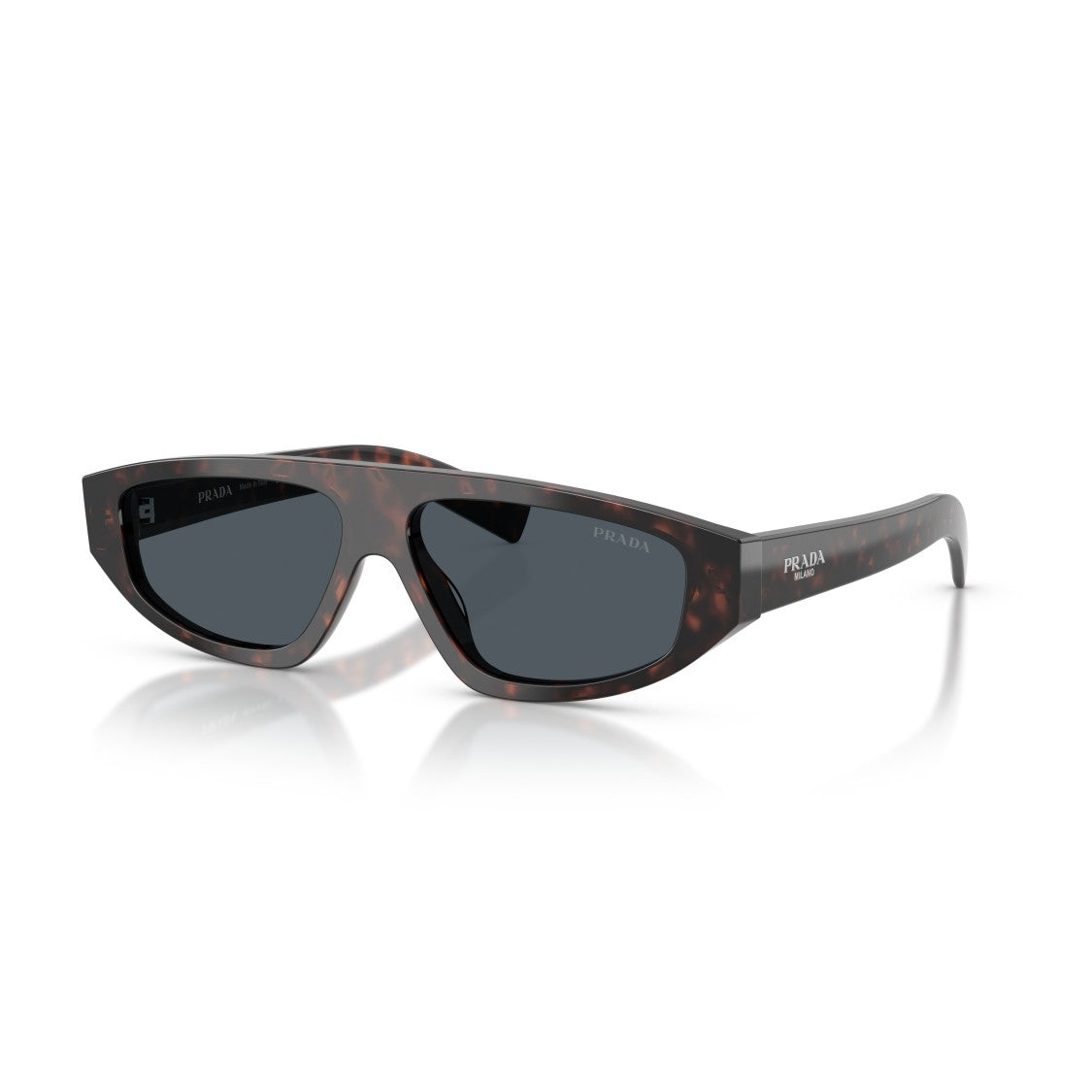 Prada 0Pr C02s Angular Tortoiseshell Sunglasses