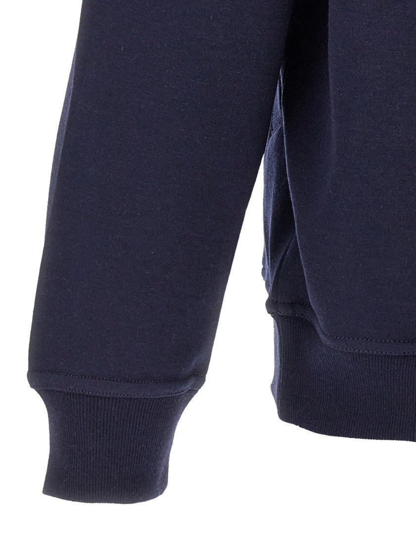 Brunello Cucinelli High Collar Zip Sweatshirt With Cashmere