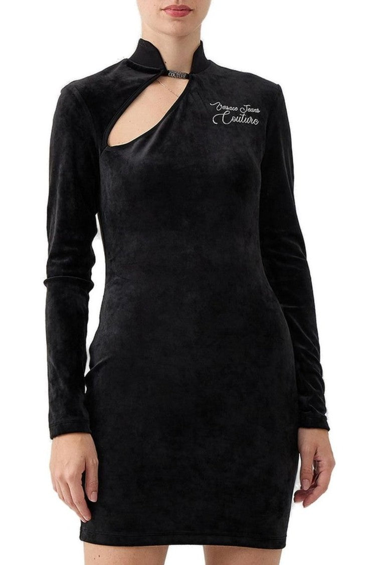 Versace Jeans Couture Long Sleeve Fitted Mini Dress