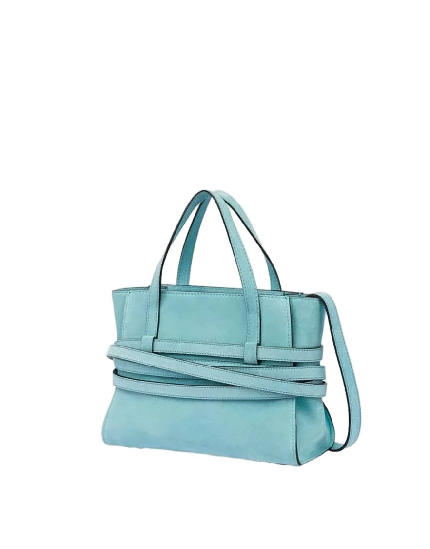 Moschino Structured Calf Leather Tote Bag