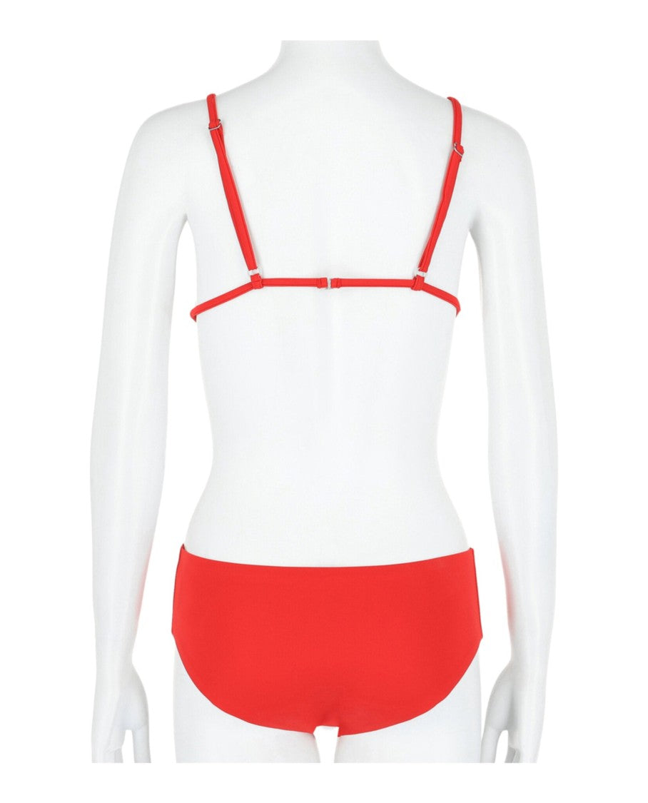 Ferragamo Logo-Plaque Triangle Bikini Set