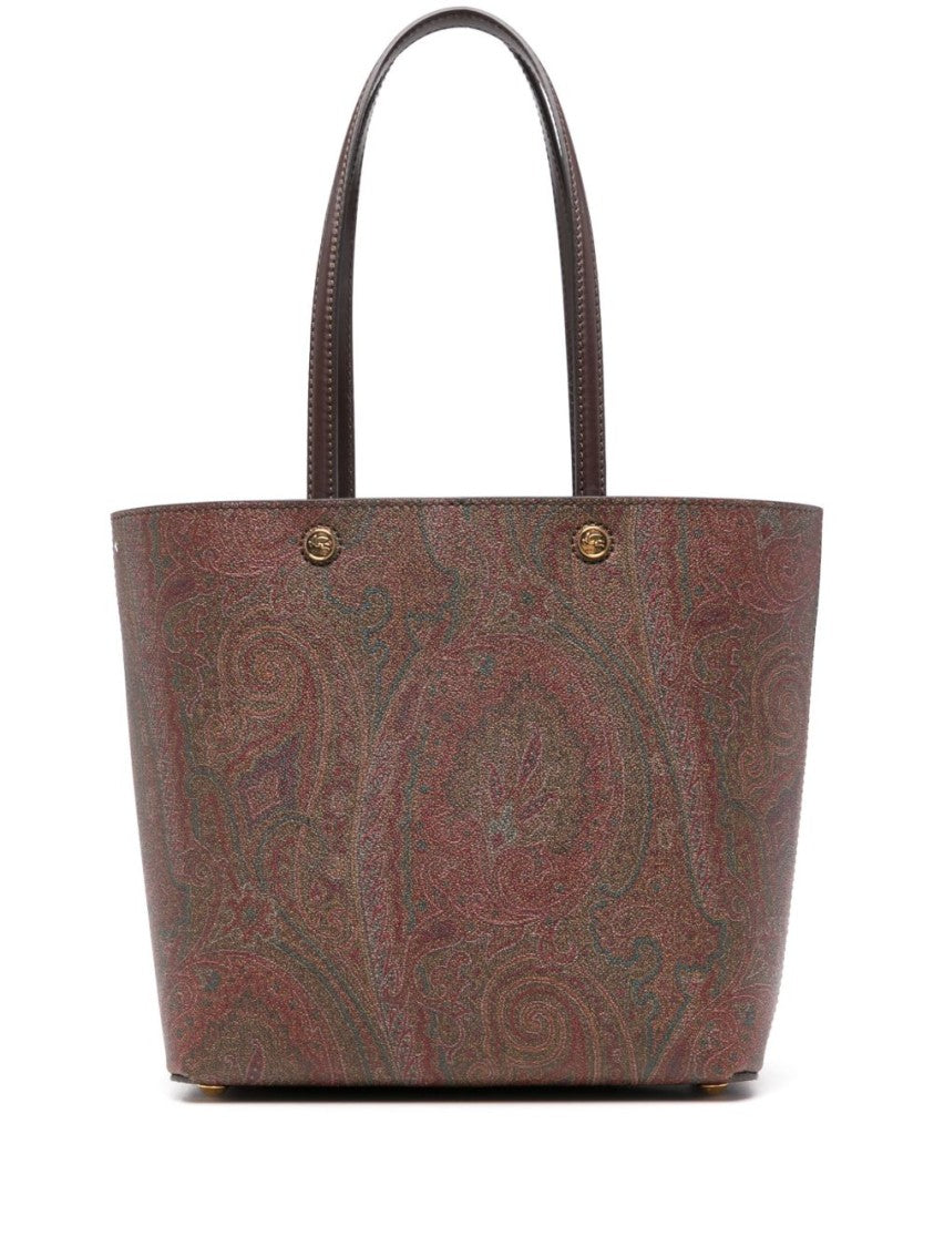 Etro Multicolor Paisley Jacquard Tote Bag