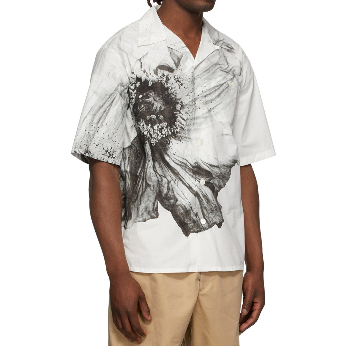 Alexander Mcqueen Artistic Floral Short Sleeve Shirt