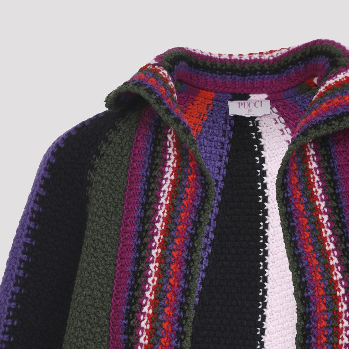 Pucci Multicolor Wool Cape