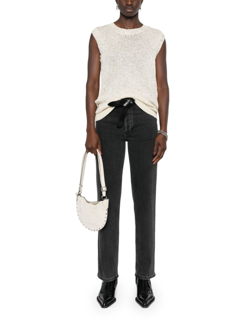 Golden Goose Melyssa Sleeveless Sequin Knit Tank Top