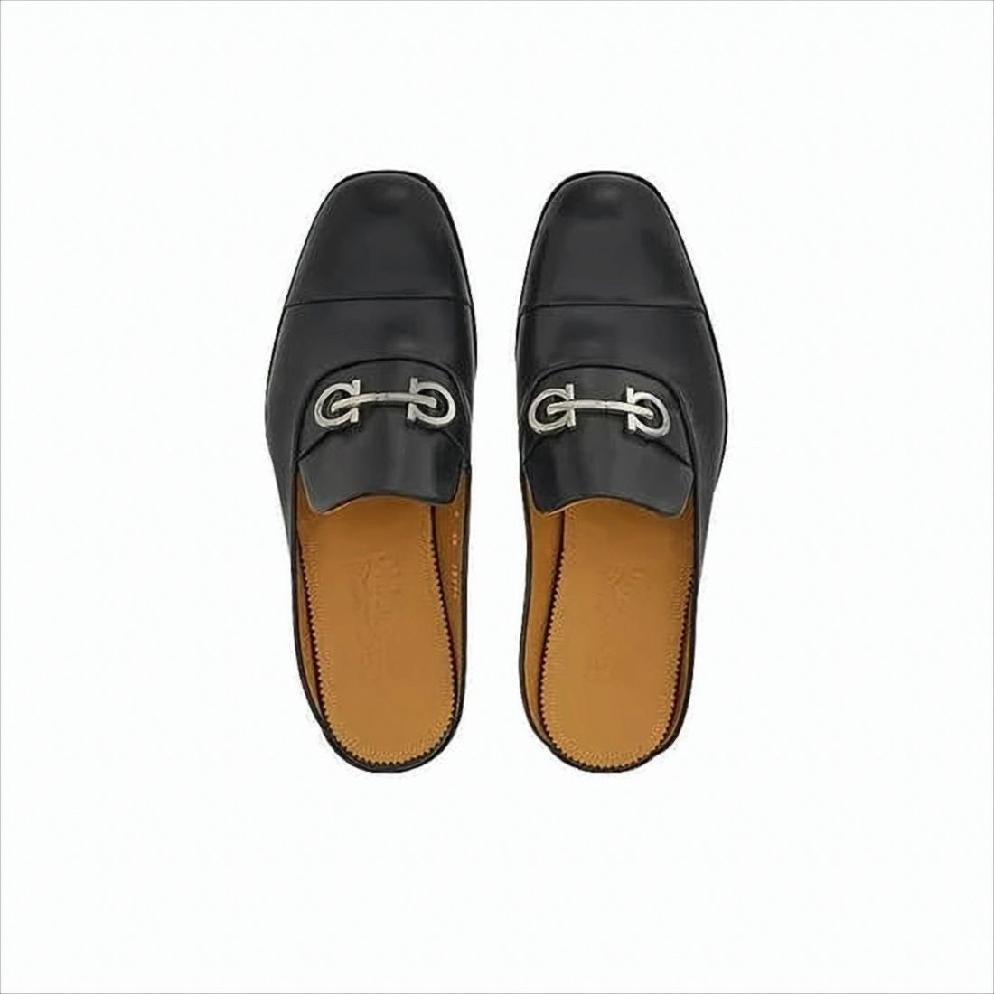 Salvatore Ferragamo Black Slip-On Loafers