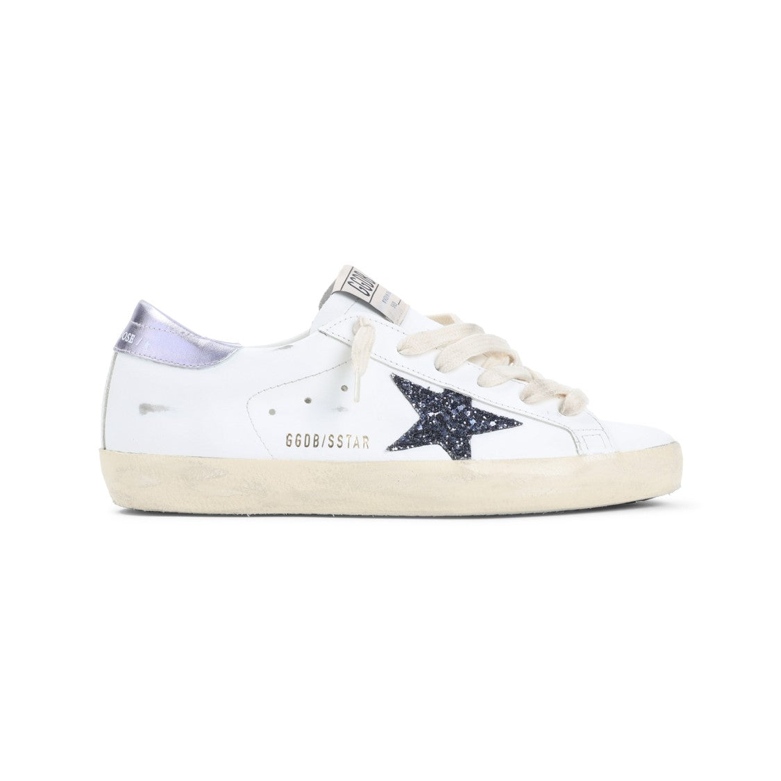 Golden Goose Leather Sneakers With Sparkling Star Detail