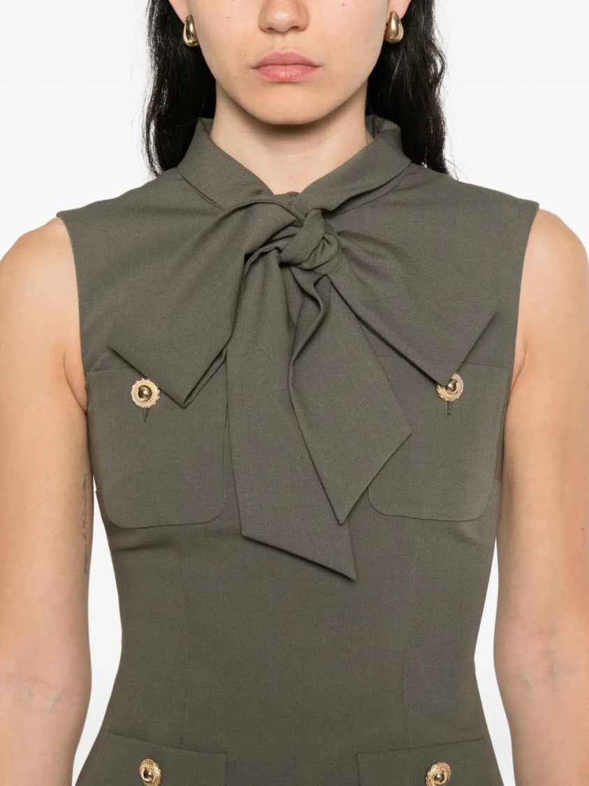 Self-Portrait Twill Mini Dress