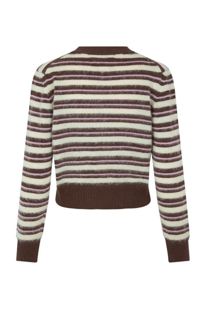 Samsoe Samsoe Fine Knit Cardigan With V-Neckline And Button-Down Closure