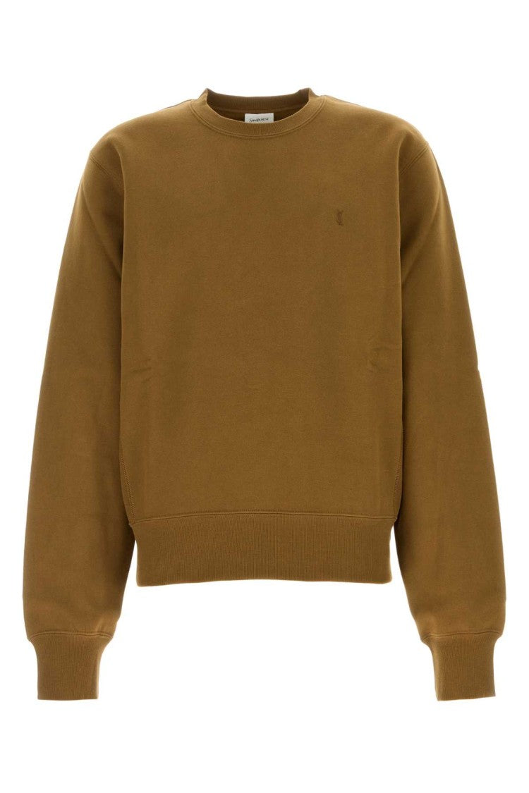 Saint Laurent Brown Cotton Sweatshirt