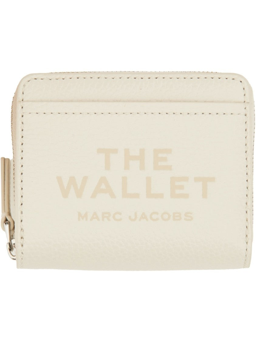 Marc Jacobs Black Smooth Leather Zip Around Mini Wallet