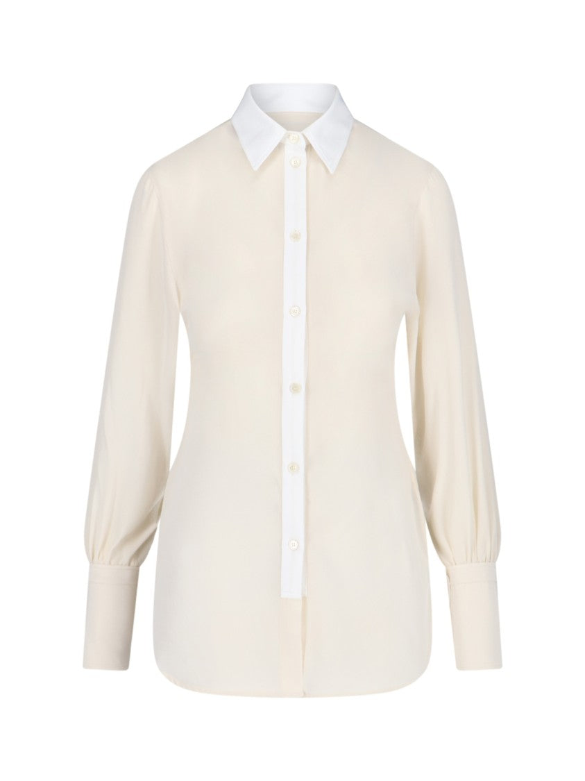Victoria Beckham Silk Shirt – Off-White