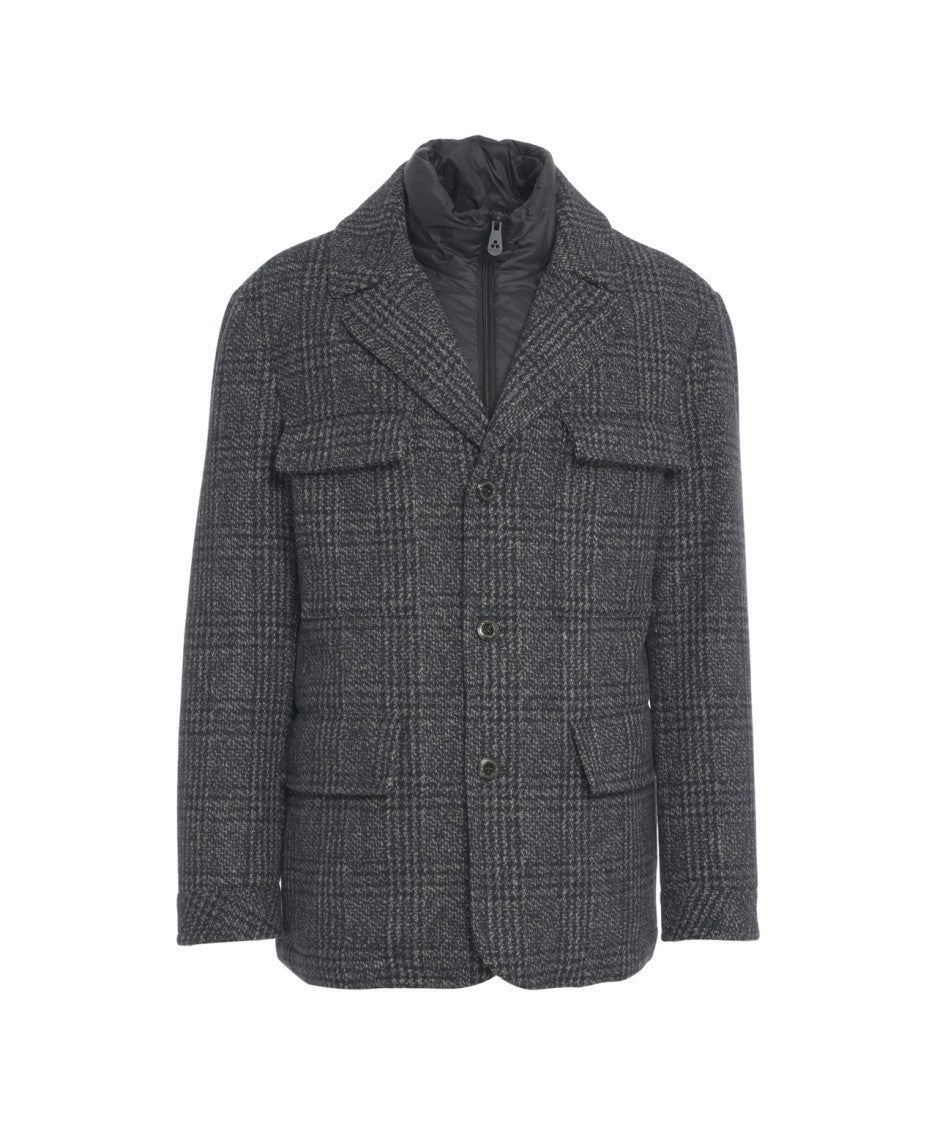 Peuterey Glencheck Jacket With Removable Bib