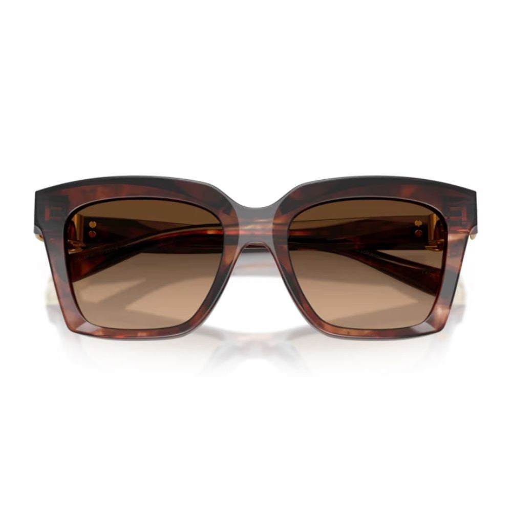Dolce & Gabbana Dg4498 Dg Hinge Square Dark Red Havana Acetate Sunglasses