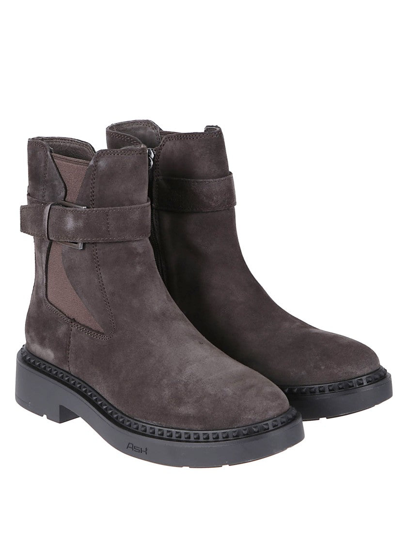 Ash Margot Brown Suede Ankle Boots