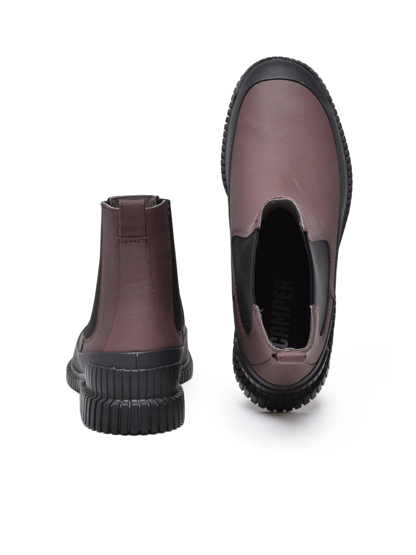 Camper Purple Leather Pix Boots
